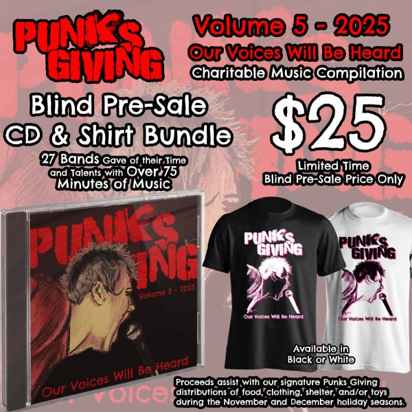 Punks Giving Volume 5 - BLIND PRESALE (CD & T-Shirt Bundle)