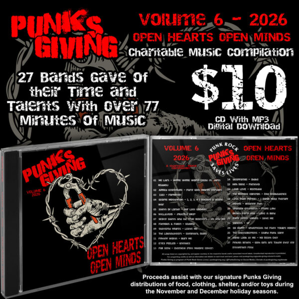 Punks Giving Volume 6 CD with Digital Download