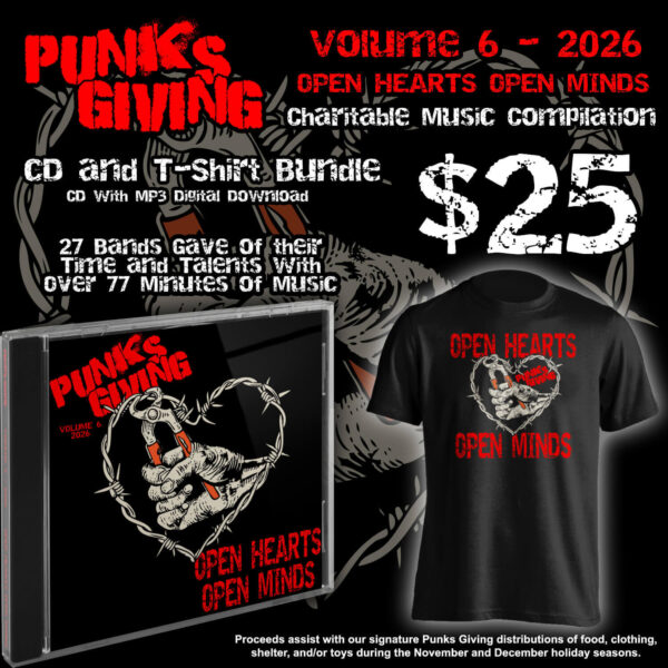 Punks Giving Volume 6 CD & T-Shirt Bundle (includes digital download)